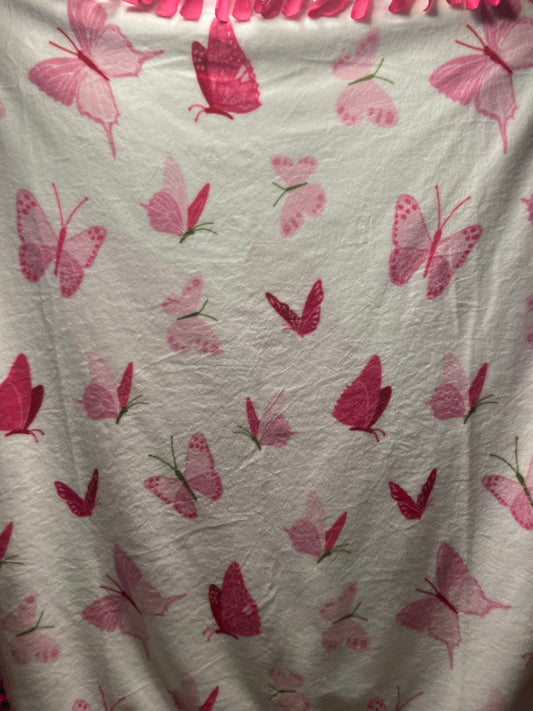 Pink Butterflies Blanket